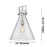 Innovations Newton Cone 1Lt 14" Stem Arch Pendant, CBZ/WH