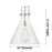 Innovations Newton Cone 16" Stem Arch Pendant, CBZ/SD