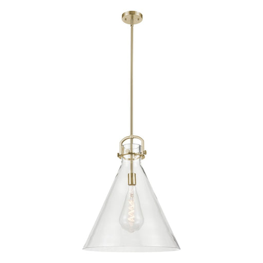 Innovations Newton Cone 1Lt 18" Stem Arch Pendant, CBZ/CL - 410-1SL-CB-G411-18CL