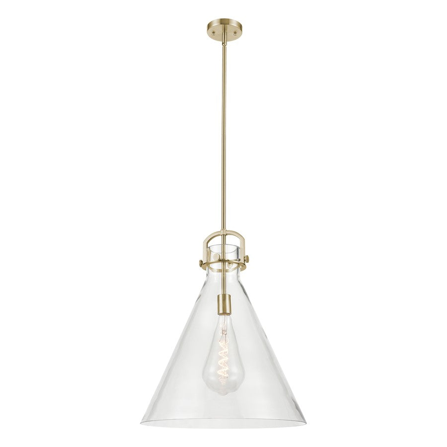 Innovations Newton Cone 1Lt 18" Stem Arch Pendant, CBZ/CL - 410-1SL-CB-G411-18CL