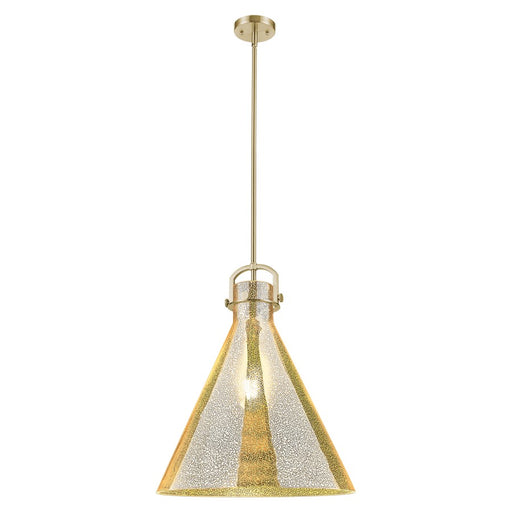 Innovations Newton Cone 18" Stem Pendant, Bronze/Mercury - 410-1SL-CB-G411-18ME
