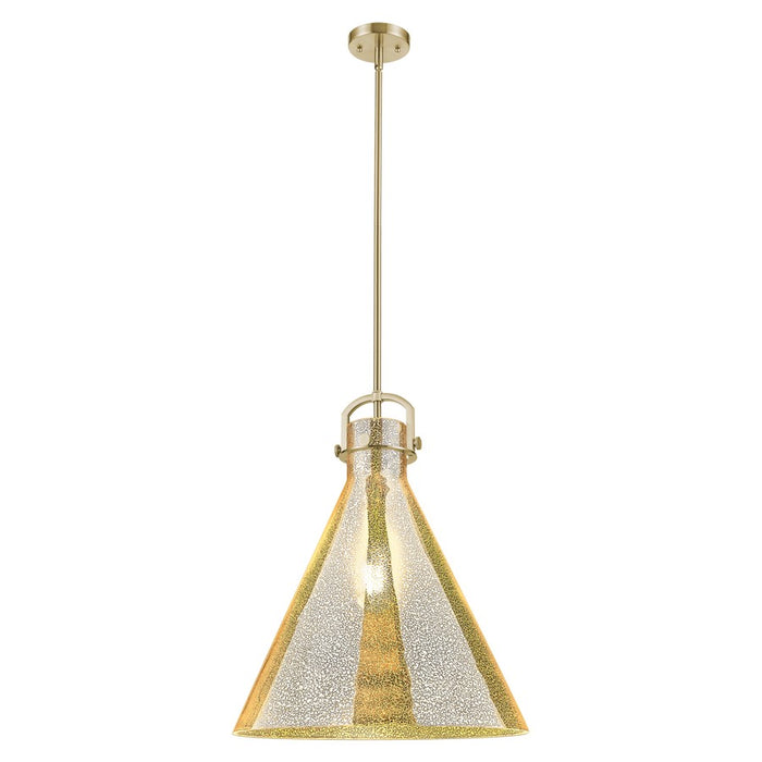 Innovations Newton Cone 18" Stem Pendant, Bronze/Mercury - 410-1SL-CB-G411-18ME