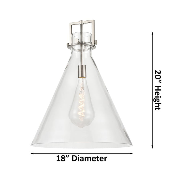 Innovations Newton Cone 18" Stem Arch Pendant, CBZ/SD