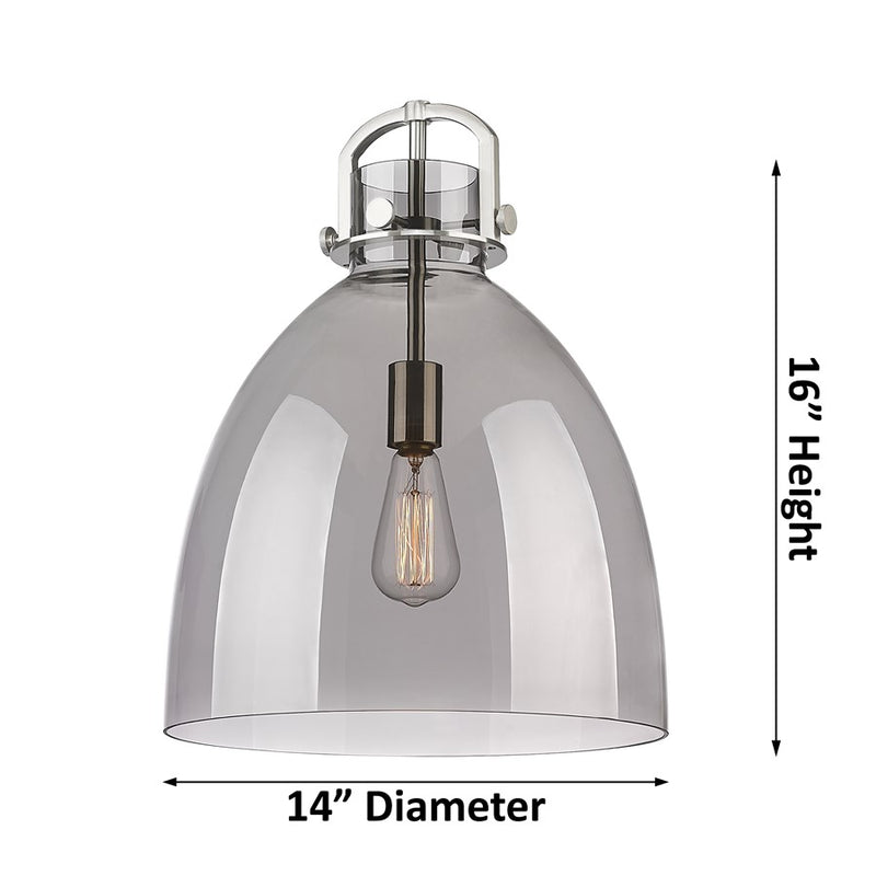 Innovations NB 1Lt 14" Stem Arch Pendant, CBZ/SM