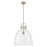 Innovations Newton Bell 16" Stem Pendant, Bronze/Clear - 410-1SL-CB-G412-16CL