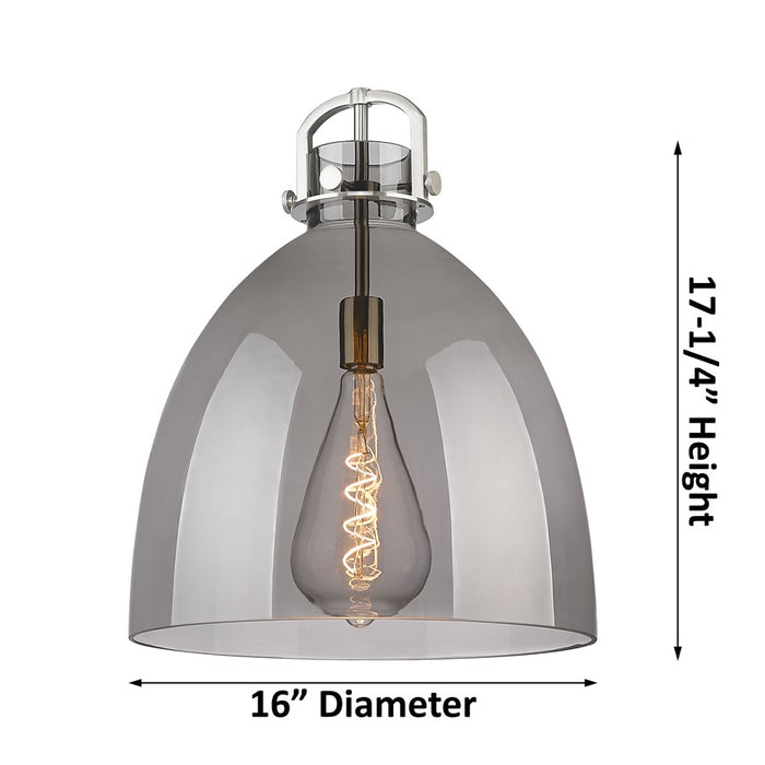Innovations NB 1Lt 16" Stem Arch Pendant, CBZ/SM