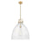 Innovations Newton Bell 18" Stem Pendant, Bronze/Clear - 410-1SL-CB-G412-18CL