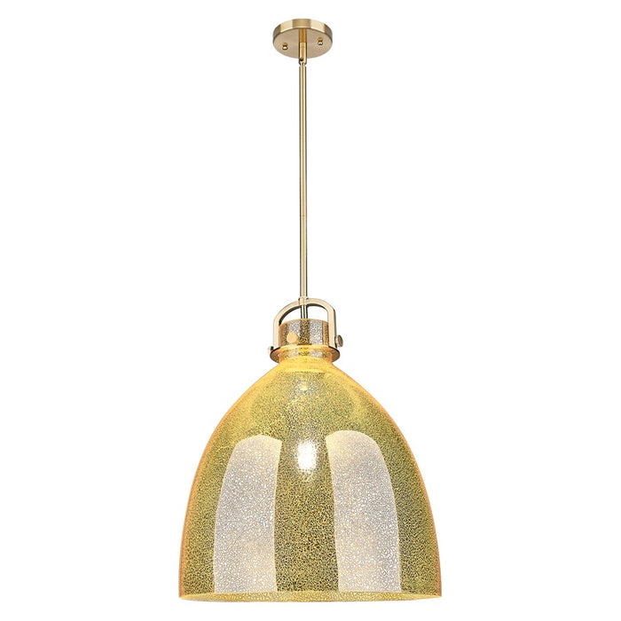 Innovations Newton Bell 18" Stem Pendant, Bronze/Mercury - 410-1SL-CB-G412-18ME