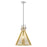 Innovations Newton Cone 16" Stem Pendant, PN/Merc - 410-1SL-PN-G411-16ME