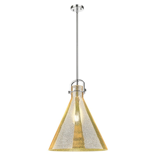 Innovations Newton Cone 18" Stem Pendant, PN/Merc - 410-1SL-PN-G411-18ME