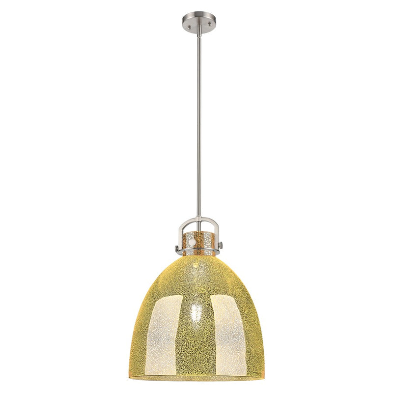 Innovations Newton Bell 16" Stem Pendant, SN/Merc