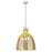 Innovations Newton Bell 18" Stem Pendant, SN/Merc - 410-1SL-SN-G412-18ME