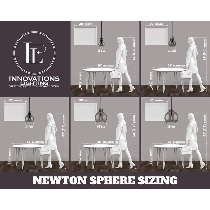 Innovations NS 10" Stem Arch Mini Pendant, CBZ/SD