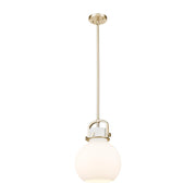 Innovations NS 10" Stem Arch Mini Pendant, CBZ/WH - 410-1SM-CB-G410-10WH