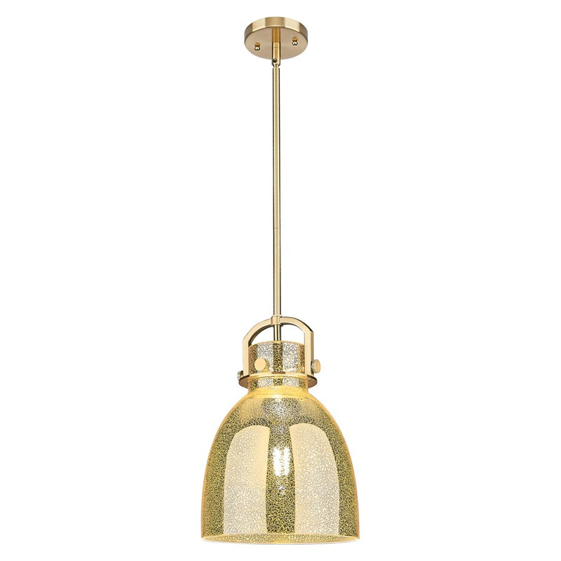 Innovations Newton Bell 10" Stem Pendant Bronze/Mercury - 410-1SM-CB-G412-10ME