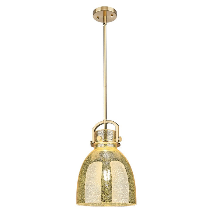 Innovations Newton Bell 10" Stem Pendant Bronze/Mercury - 410-1SM-CB-G412-10ME