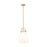 Innovations NB 1Lt 10" Stem Arch Pendant, CBZ/WH - 410-1SM-CB-G412-10WH