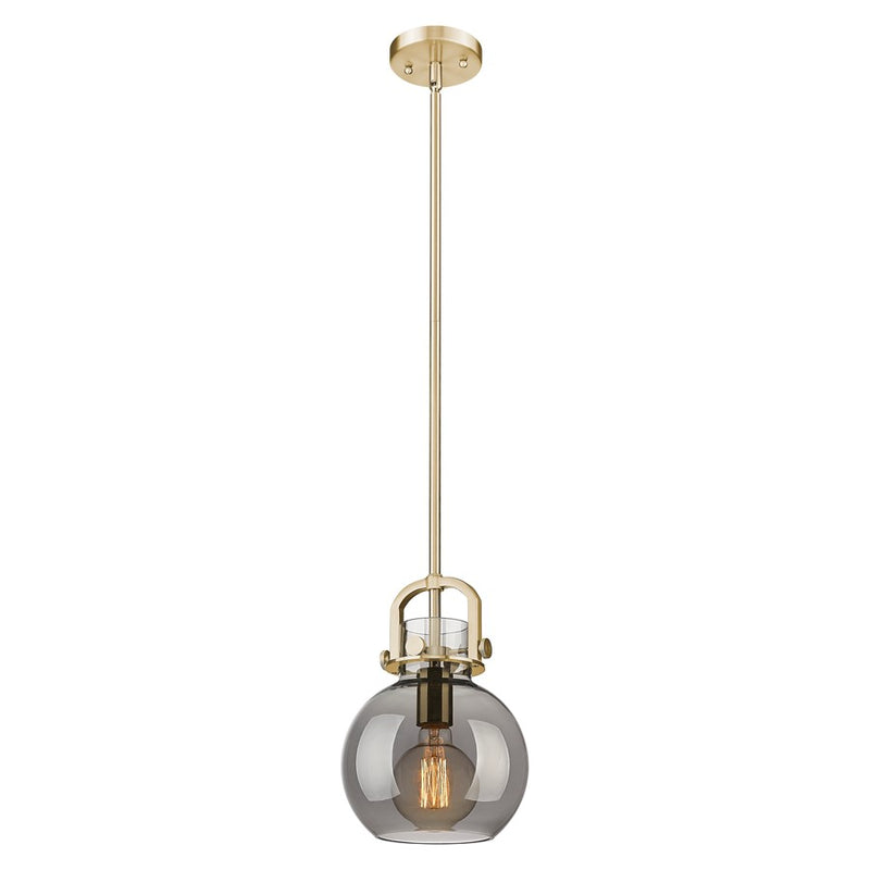 Innovations Newton Sphere 8" Stem Mini Pendant, BZ/SM - 410-1SS-CB-G410-8SM