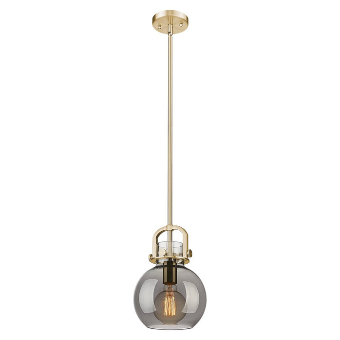 Innovations Newton Sphere 8" Stem Mini Pendant, BZ/SM - 410-1SS-CB-G410-8SM