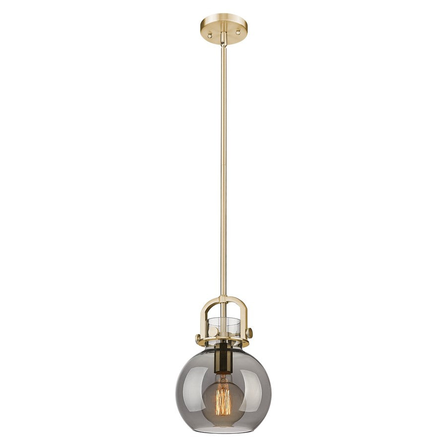 Innovations Newton Sphere 8" Stem Mini Pendant, BZ/SM - 410-1SS-CB-G410-8SM