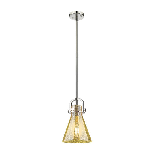 Innovations Newton Cone 8" Stem Arch Mini Pendant, PN/MC - 410-1SS-PN-G411-8ME