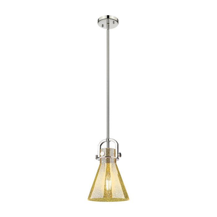 Innovations Newton Cone 8" Stem Arch Mini Pendant, PN/MC - 410-1SS-PN-G411-8ME