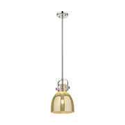 Innovations NB 1Lt 8" Stem Arch Mini Pendant, PN/MC - 410-1SS-PN-G412-8ME