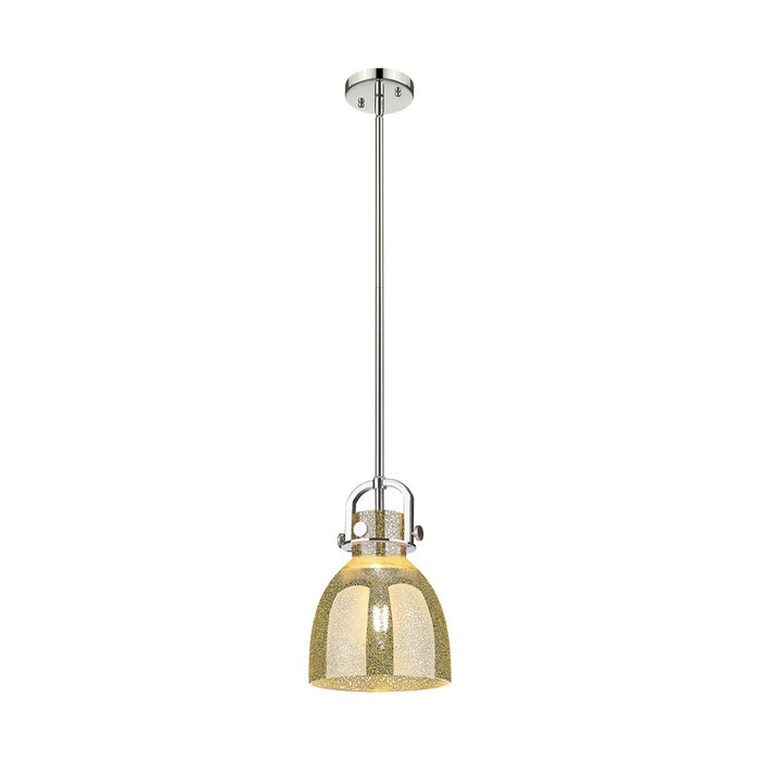 Innovations NB 1Lt 8" Stem Arch Mini Pendant, PN/MC - 410-1SS-PN-G412-8ME