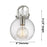 Innovations Newton Sphere 8" Stem Arch Mini Pendant, Satin Nickel/MC