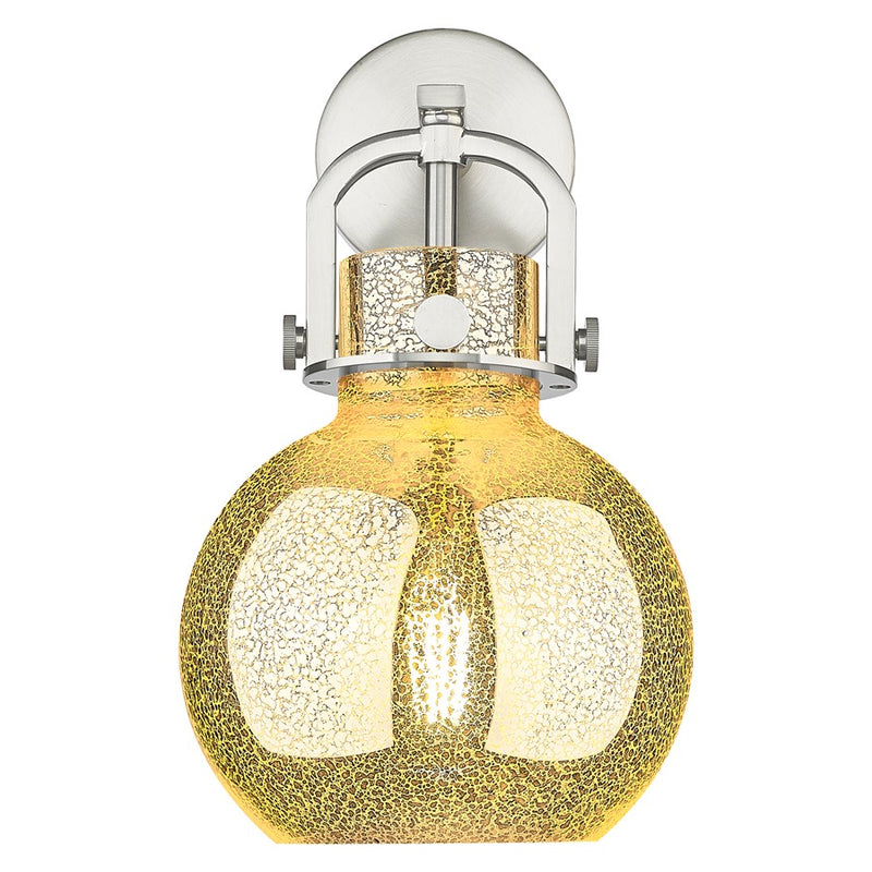 Innovations Newton Sphere 8" Wall Sconce, SN/Merc
