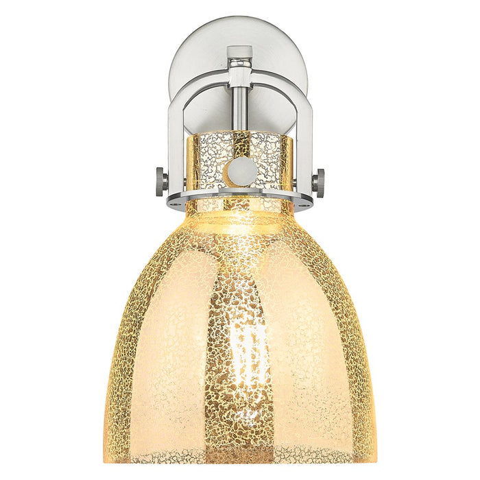 Innovations Newton Bell 8" Wall Sconce, SN/Merc