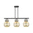 Innovations Newton Sphere 3Lt 42" Stem Arch Island, BK/MC - 410-3I-BK-G410-10ME
