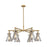 Innovations NC 6Lt 26" Stem Arch Chandelier, BB/SM - 410-6CR-BB-G411-7SM