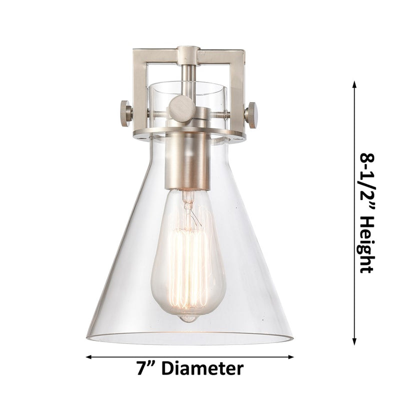 Innovations NC 6Lt 26" Stem Arched Chandelier, Brushed Brass/White