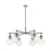 Innovations NS 6Lt 26" Stem Arch Chandelier, PN/CL - 410-6CR-PN-G410-7CL