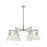 Innovations NC 6Lt 26" Stem Arch Chandelier, PN/SD - 410-6CR-PN-G411-7SDY