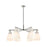 Innovations NB 6Lt 26" Stem Arch Chandelier, PN/WH - 410-6CR-PN-G412-7WH