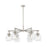 Innovations NS 6Lt 26" Stem Arch Chandelier, SN/SD - 410-6CR-SN-G410-7SDY