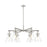 Innovations NC 6Lt 26" Stem Arched Chandelier, SN/Seed - 410-6CR-SN-G411-7SDY