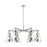 Innovations NC 6Lt 26" Stem Arched Chandelier, SN/SM - 410-6CR-SN-G411-7SM