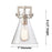 Innovations NC 6Lt 26" Stem Arch Chandelier, Satin Nickel/WH