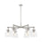 Innovations NB 6Lt 26" Stem Arched Chandelier, SN/CL - 410-6CR-SN-G412-7CL