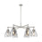 Innovations NB 6Lt 26" Stem Arch Chandelier, SN/SM - 410-6CR-SN-G412-7SM