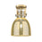 Innovations Newton Bell 1Lt 8" Flush, Brushed Brass/Mercury - 411-1F-BB-G412-8ME