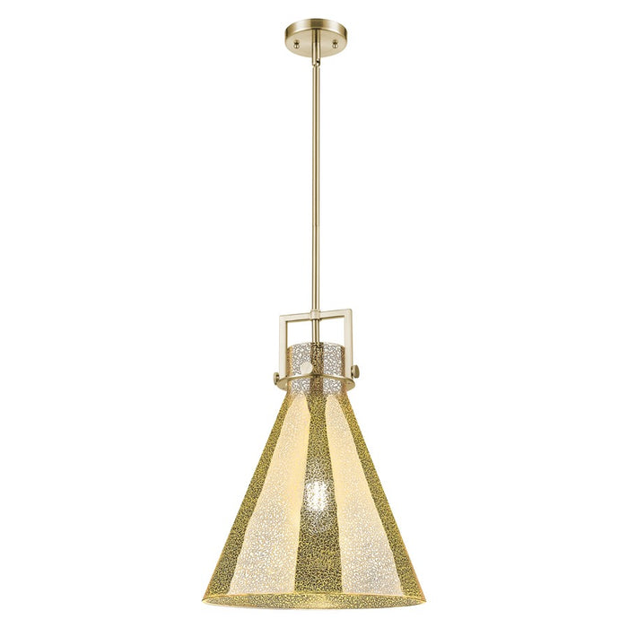 Innovations Newton Cone 14" Stem Pendant, Bronze/Mercury - 411-1SL-CB-G411-14ME