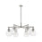 Innovations NS 6Lt 26" Stem Chandelier, PN/Seed - 411-6CR-PN-G410-7SDY
