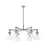 Innovations Newton Cone 6Lt 26" Stem Chandelier, PN/Clear - 411-6CR-PN-G411-7CL