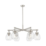 Innovations NS 6Lt 26" Stem Chandelier, SN/Seed - 411-6CR-SN-G410-7SDY