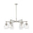 Innovations NS 6Lt 26" Stem Chandelier, SN/Seed - 411-6CR-SN-G410-7SDY