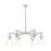Innovations Newton Cone 6Lt 26" Stem Chandelier, SN/Clear - 411-6CR-SN-G411-7CL